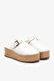 Elira Beyaz Leather Women Espadrilles Slipper - 4