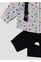 Baby Boy Shirt with Bow Tie and Strap Set - 3