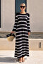 Back Low-Cut Spanish Sleeve Knitwear Dress 2848