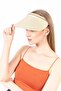 Beige Straw Visor Hat - Women's Tennis Hat - 5