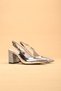 Women's Thick Heeled Buckle Evening Dress Shoes High Heels - 5