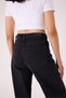 Women's Black Color Loose Fit Fabric 100% Cotton Denim Jean - 7