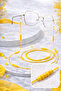 Drawstring Beaded Eyeglass Cord / Chain Mustard Yellow