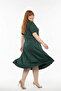 Bamboo Fabric Lace Collar Detail Flared Dress 7XL - 2