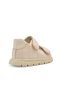 Lady Double Velcro Vegan Leather Closed Back Baby Girl Sandals Beige - 3