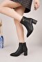 Senyo 884 Black Zippered Women's Boots - 2