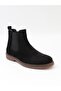 23212-1 Black Antique Suede Double Elastic Men's Boots - 2