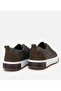 Men's Leather Khaki Printed Sports Shoes - 6