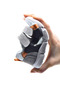 Samba Double Velcro Air Mesh Detailed Genuine Leather Baby Boy Sandals Gray - 7