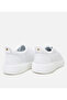 Genuine Leather White Women's Sports Shoes - 5