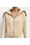 Women's Zippered Oversize Turn-Down Collar Knit Cardigan - 4