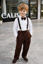 Boy's Holiday Suit, Suspender Pants, Bow Tie, Shirt, Ages 2-12 - 6