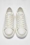 Gage Casual White Sneakers High Sole Shoes - 6