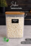 Wooden Vacuum Lid Candy Storage Box Jar 3000 ml Acrylic