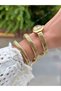 Steel Strap Women's Wristwatch with 2 Year Warranty 3 Atm Waterproof + Bracelet as a Gift - 2