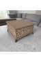 خشب - خام MDF - مجوهرات منقوشة - مكياج - إكسسوارات - متعددة الأغراض - صندوق ديكور مربع بأرجل - 8