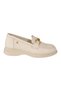 Women's Genuine Leather Casual Shoes - Casual -Cream Beige - D25Ya-3615 - 5