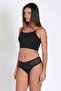 0240 4-Pack Women's Modal Panties with Lace Sides Black - 3
