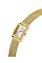 Ladies Yellow Gold Tone Rectangle Analog Watch - 4