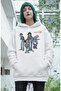 Unisex Gorillaz Printed Hooded Sweatshirt, Oversized Rock Music Band Printed Hoodie - 2