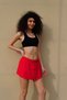 Women's Lycra Swim Shorts Skirt C1810 Red - 4