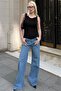 Black Women's Stylish Blouse with Gathered Shoulders Mg2688 - 4