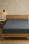 Mattress Topper Cotton Quilted Fitted Full Edge Mattress Protector Gray - 2