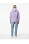 Unisex 3-thread k Hooded soft touch b Printed pocket detailed sweatshirt - 6