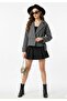 Women's belted short jacket with cuffed sleeves - style 4882 - 7