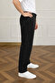 Men's Trend Casual Loose Wide Leg Baggy Black Trousers - 3