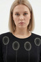 Taş Printed Long Sleeve Plus Size Blouse - 2