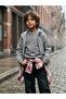 Lion Embroidered 6-9 Years Old Sweatshirt - Gray 6-7 Years Old