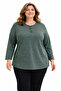 Plus Size Mother's Combed Cotton Blouse 405