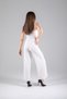 Women's Strappy Wrap Jumpsuit V-Neck Wide Leg Stylish and Comfortable - 7