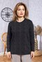 Women's New Model High Quality Round Neck Middle Age Mother Combed Cotton Blouse 6549
