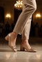 Beige Women's Heeled Shoes - 3