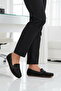 Black Stone Embroidered Women's Ballerinas - 3