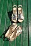 Lame Laser Cut Genuine Leather Sandals-model: Orchid - 2