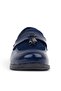 Navy Blue Patent Leather Loafer Baby Boy Shoes - 4