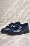 Navy Blue Patent Leather Loafer Baby Boy Shoes