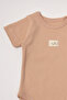 Organic Raporlu Interlock Short Sleeve Body Ay (Organic Be Nature) Tile - 3