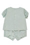Woven Shorts 2-Piece Set (Lovely Flowers) Mint - 2