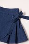 Tencel Short Skirt 2-Piece Set (Flower Girl) Dark Blue - 4