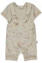 Pique Salopet 2-Piece Set (Dino) Beige