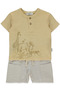 Woven Shorts 2-Piece Set (Safari Club) Yellow