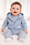 Pique Cardigan 3-Piece Set (Dino) Blue - 7