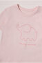Ri̇bana Shorts Pajama Set 2-Piece (Happy Animal) Pink - 3