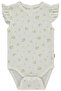 Ajurlu Short Sleeve Bodysuit with Age Print (Bloom) Yellow