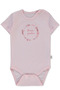 Interlock Short Sleeve Bodysuit (Flower Garden) Pink