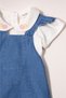 Tencel Salopet 2-Piece Set (Flower Girl) Blue - 3